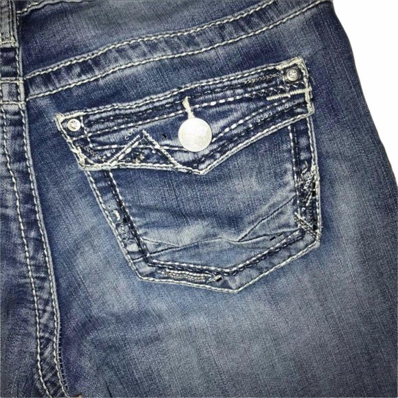 Daytrip Virgo Light Embroidered Crop Jeans 26 23 - Picture 8 of 8